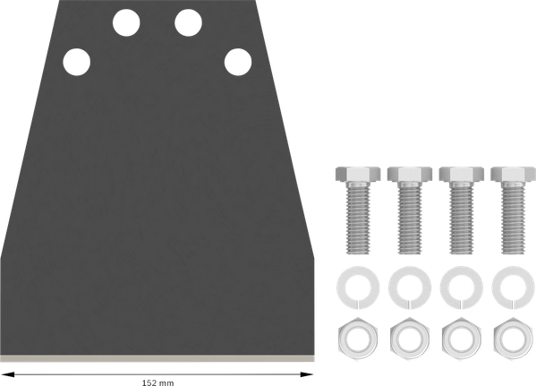 Juego de repuesto para rascador de suelo Bosch PRO SDS max de 152 mm.